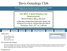 Tablet Screenshot of davisgenealogy.org